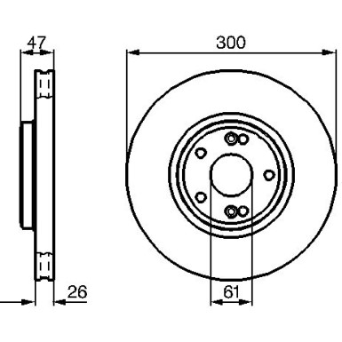 BOSCH | Bremsscheibe | 0 986 479 B47