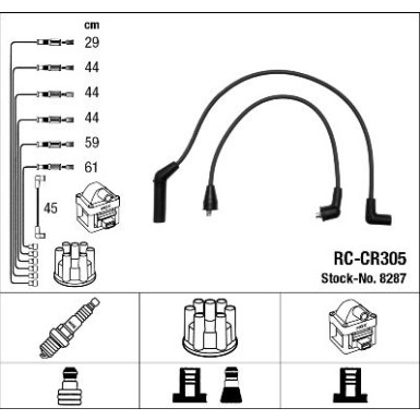 NGK | Zündleitungssatz | 8287