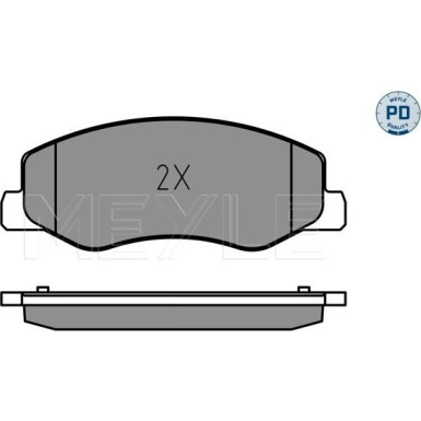 Meyle | Bremsbelagsatz, Scheibenbremse | 025 251 7218/PD