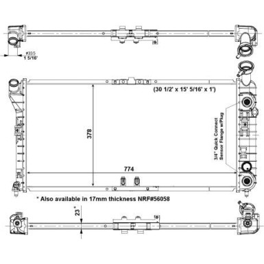 NRF | Kühler, Motorkühlung | 56004