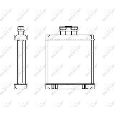 NRF | Wärmetauscher, Innenraumheizung | 53558