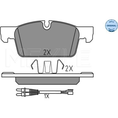 Meyle | Bremsbelagsatz, Scheibenbremse | 025 252 2217