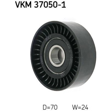 SKF | Umlenk-/Führungsrolle, Keilrippenriemen | VKM 37050-1