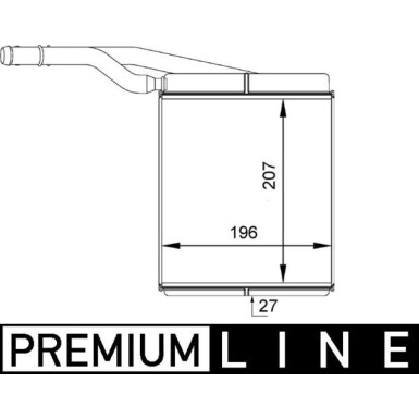 Mahle | Wärmetauscher, Innenraumheizung | AH 143 000P