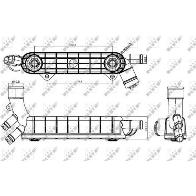 NRF | Ölkühler, Motoröl | 31316