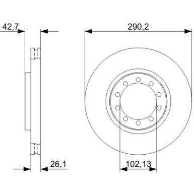 BOSCH | Bremsscheibe | 0 986 479 342