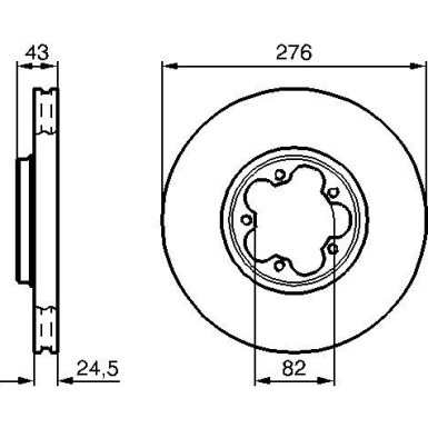 BOSCH | Bremsscheibe | 0 986 479 B28