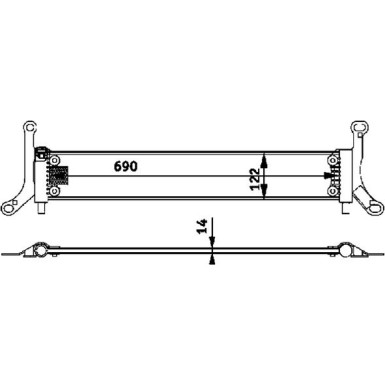 Mahle | Niedertemperaturkühler, Ladeluftkühler | CIR 6 000P