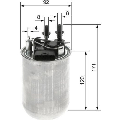 BOSCH | Kraftstofffilter | F 026 402 200