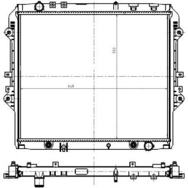 NRF | Kühler, Motorkühlung | 550032
