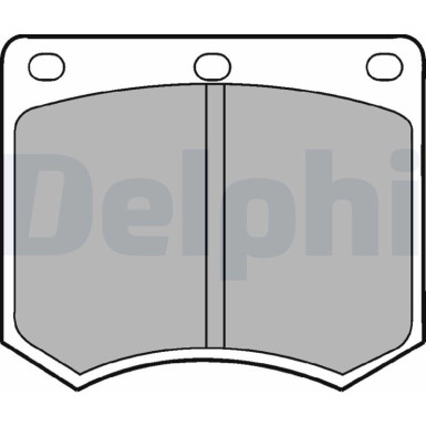 Delphi | Bremsbelagsatz, Scheibenbremse | LP154