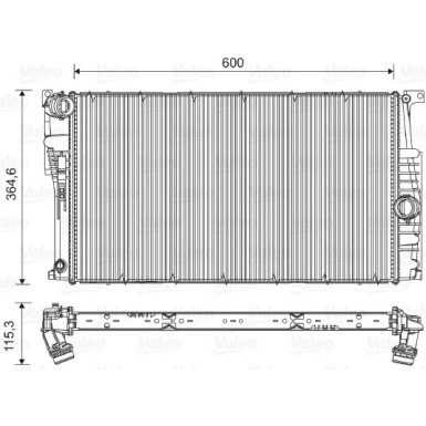 Valeo | Kühler, Motorkühlung | 735453