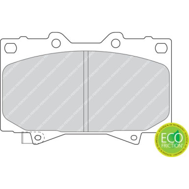 Ferodo | Bremsbelagsatz, Scheibenbremse | FDB1456