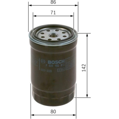 BOSCH | Kraftstofffilter | F 026 402 813