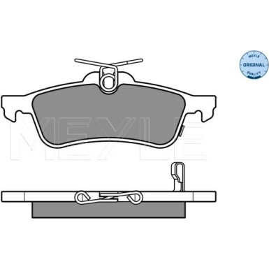 Meyle | Bremsbelagsatz, Scheibenbremse | 025 245 7415/W