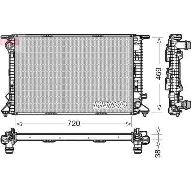 Denso | Kühler, Motorkühlung | DRM02024