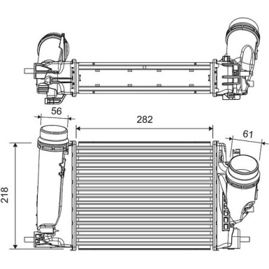 Valeo | Ladeluftkühler | 816759