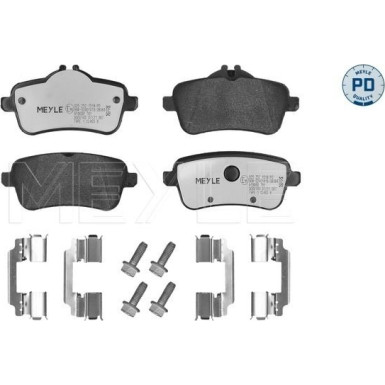 Meyle | Bremsbelagsatz, Scheibenbremse | 025 252 1518/PD