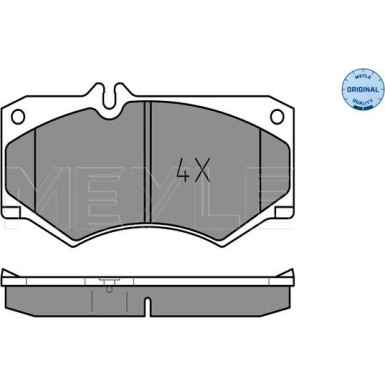 Meyle | Bremsbelagsatz, Scheibenbremse | 025 207 8418