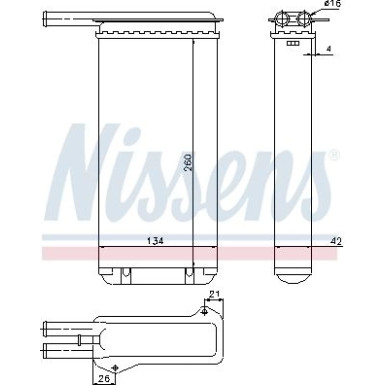 Nissens | Wärmetauscher, Innenraumheizung | 71755