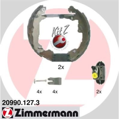 Zimmermann | Bremsbackensatz | 20990.127.3