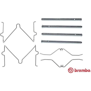 Brembo | Zubehörsatz, Scheibenbremsbelag | A 02 263