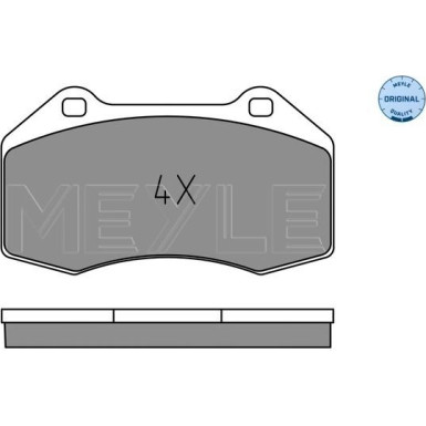 Meyle | Bremsbelagsatz, Scheibenbremse | 025 241 6215