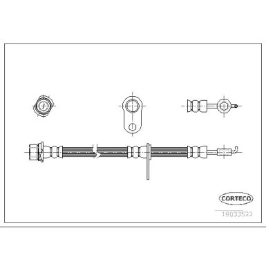 Corteco | Bremsschlauch | 19033522