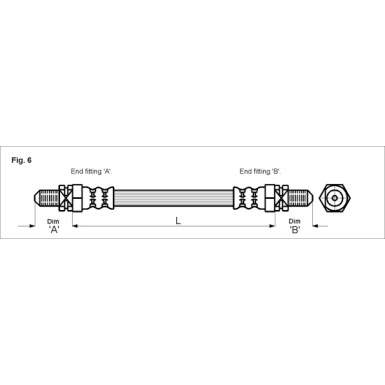 Metzger | Bremsschlauch | 4113254