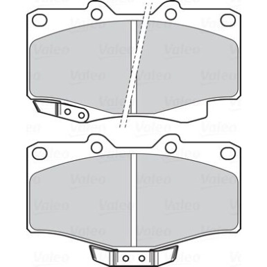 Valeo | Bremsbelagsatz, Scheibenbremse | 302331