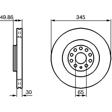 BOSCH | Bremsscheibe | 0 986 479 B87