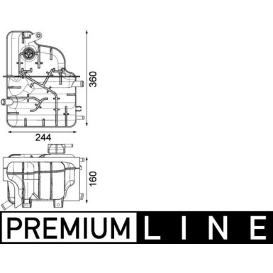 Mahle | Ausgleichsbehälter, Kühlmittel | CRT 225 000P