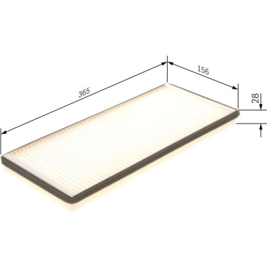 BOSCH 1 987 432 043 Innenraumfilter