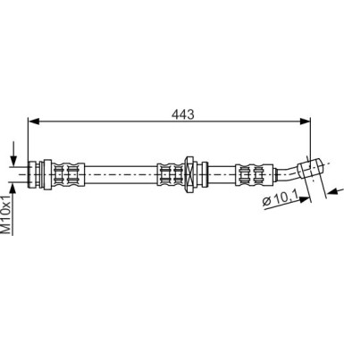 BOSCH | Bremsschlauch | 1 987 476 909