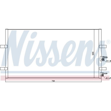 Nissens | Kondensator, Klimaanlage | 94915