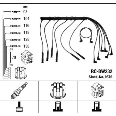 NGK | Zündleitungssatz | 0576