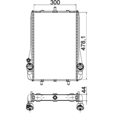 Mahle | Kühler, Motorkühlung | CR 1396 000P