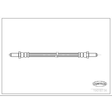 Corteco | Bremsschlauch | 19018736