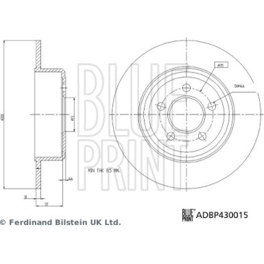 Blue Print | Bremsscheibe | ADBP430015