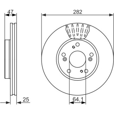 BOSCH | Bremsscheibe | 0 986 479 686