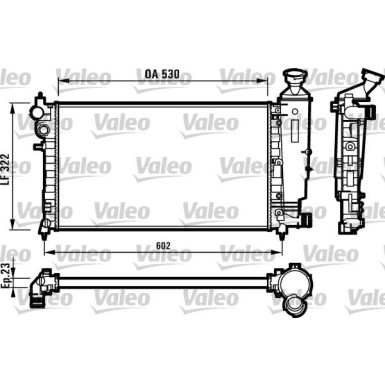 Valeo | Kühler, Motorkühlung | 731526