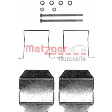 Metzger | Zubehörsatz, Scheibenbremsbelag | 109-1237