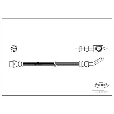 Corteco | Bremsschlauch | 19033598