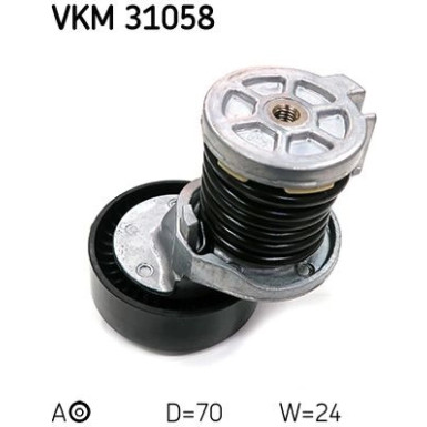 SKF | Spannrolle, Keilrippenriemen | VKM 31058