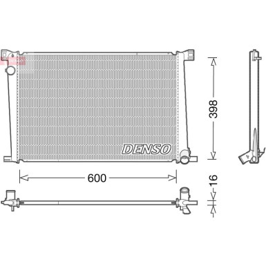 Denso | Kühler, Motorkühlung | DRM05007