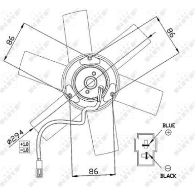 NRF | Lüfter, Motorkühlung | 47657
