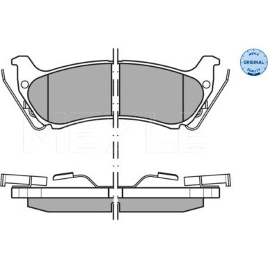 Meyle | Bremsbelagsatz, Scheibenbremse | 025 231 9017/W