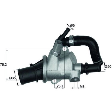 Mahle | Thermostat, Kühlmittel | TI 145 88