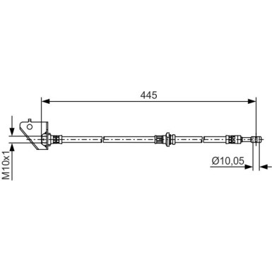 BOSCH | Bremsschlauch | 1 987 481 498