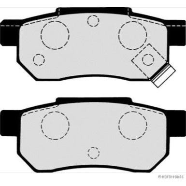 Herth+Buss Jakoparts | Bremsbelagsatz, Scheibenbremse | J3614004